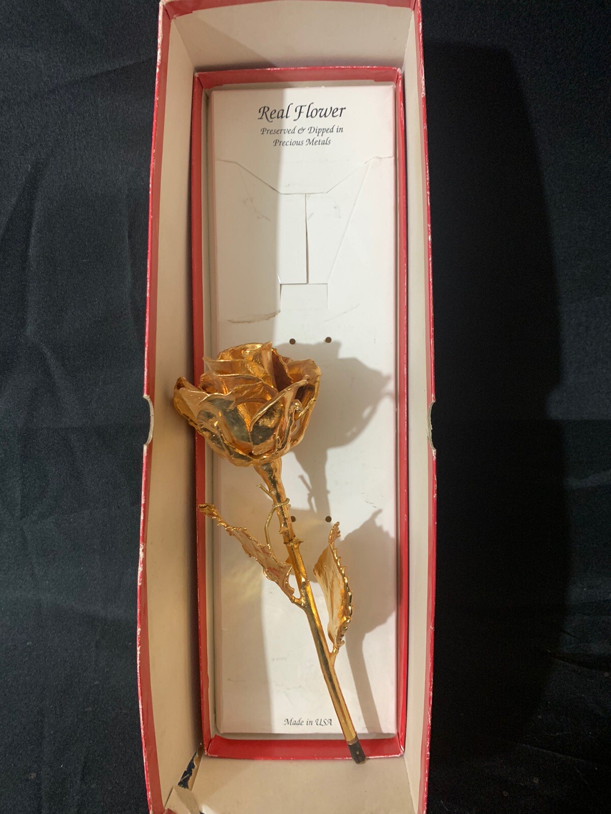 Forever Rose, a Genuine, One of a Kind, Real Rose, Hand Dipped in 24K Gold