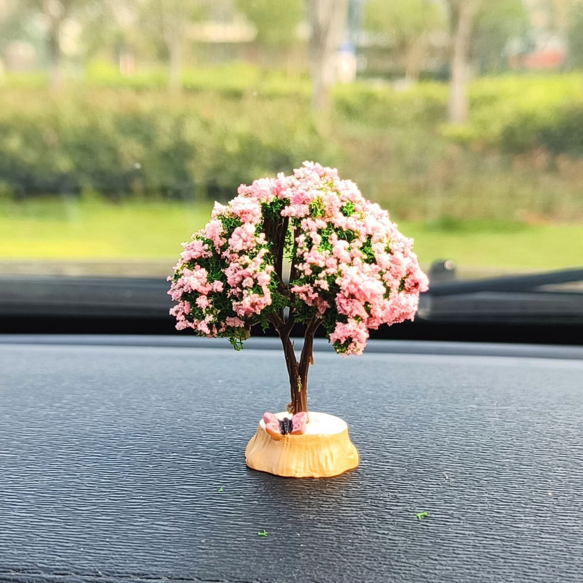 Car Decoration Simulation Flower Tree Accessories, A Variety of Mini Love Tree