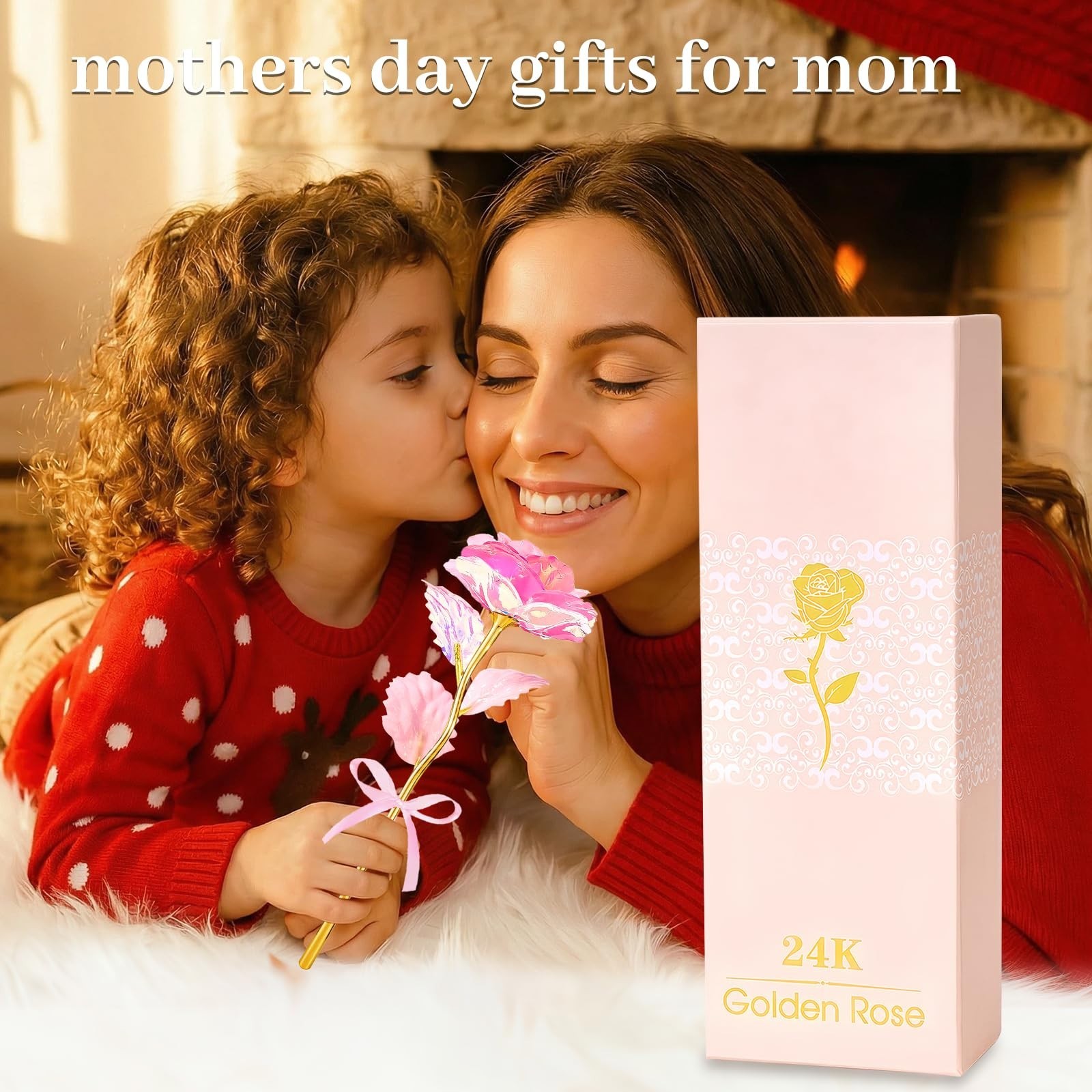 Eternal Roses in Heart Shaped Vase – Mother’s Day Gifts for Mom, Grandma, Wife,