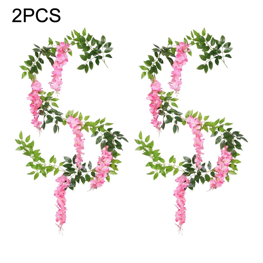 2PCS Lifelike Wisteria Flower Decor for Elegant For Weddings and Homes