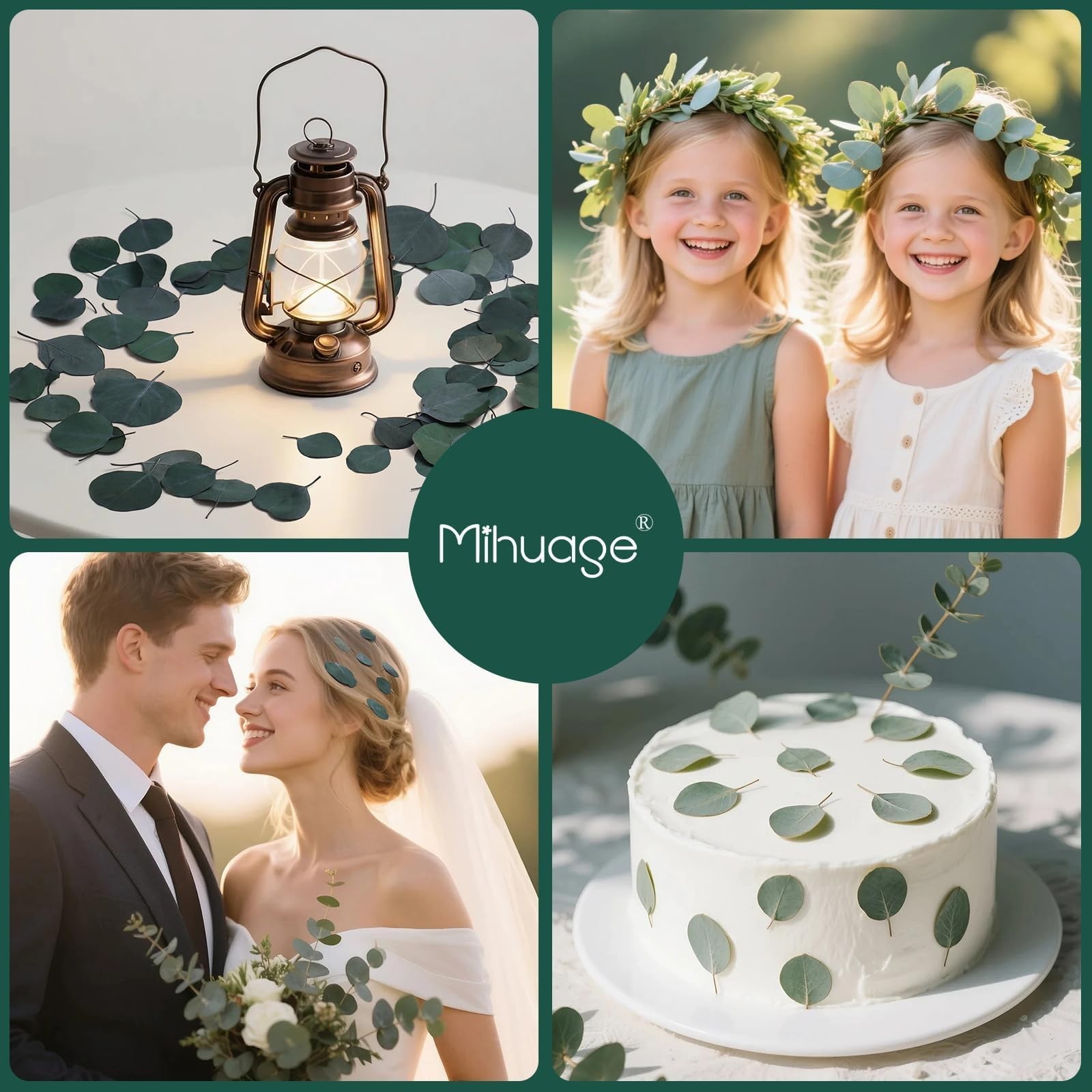 400+ Natural Dried Eucalyptus Leaves Bulk Green Petals Wedding Decor 6oz Biodeg