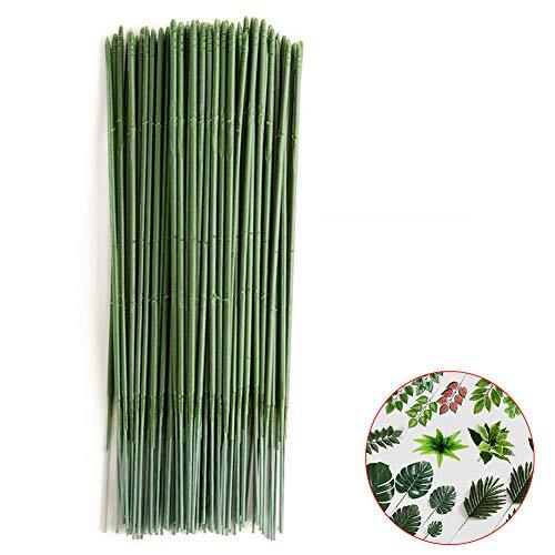 MOIAK 100pcs Plastic Floral Stem, Artificial Flower Rod, Plant Stub Wire…