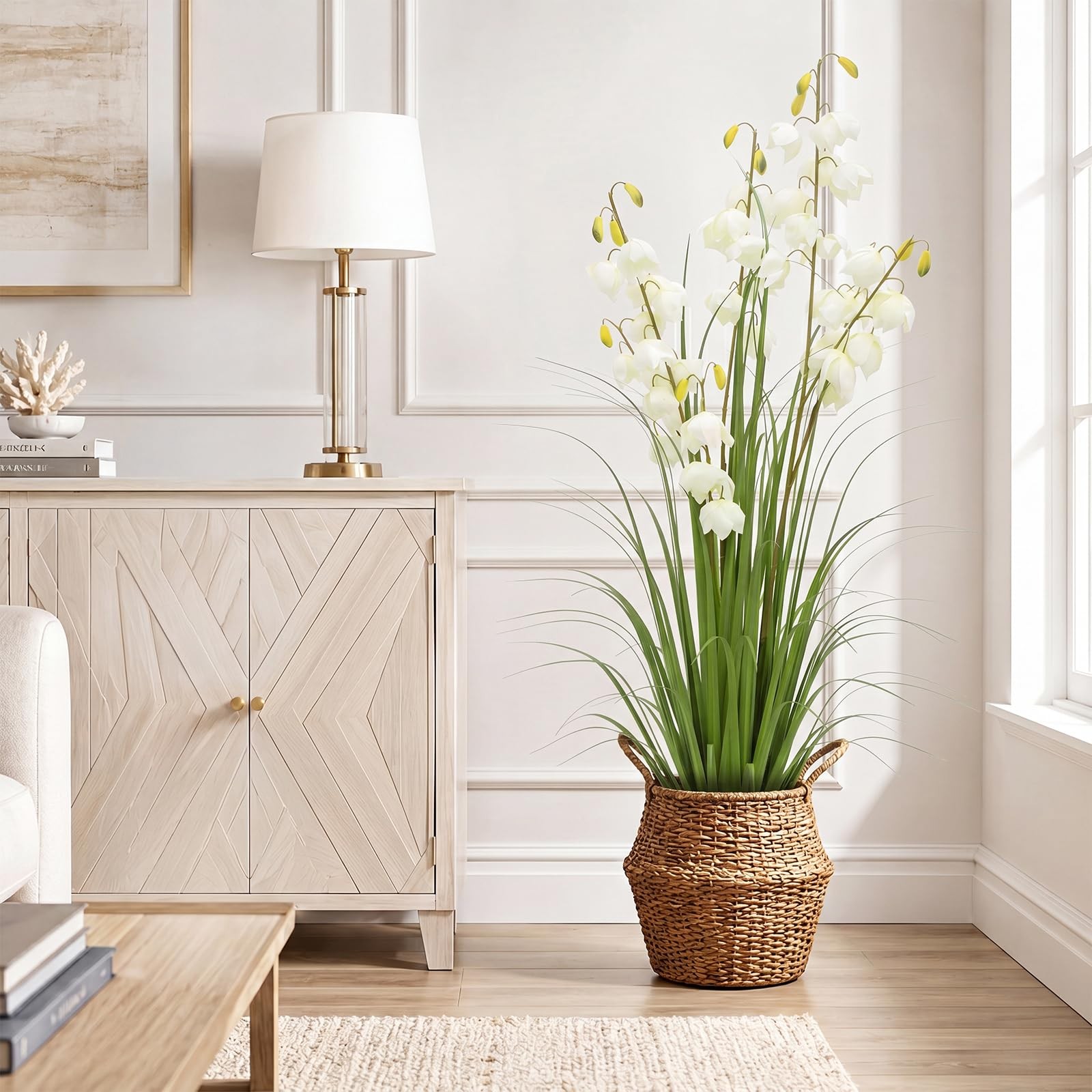 5FT Tall Potted Lily of the Valley Artificial Plant