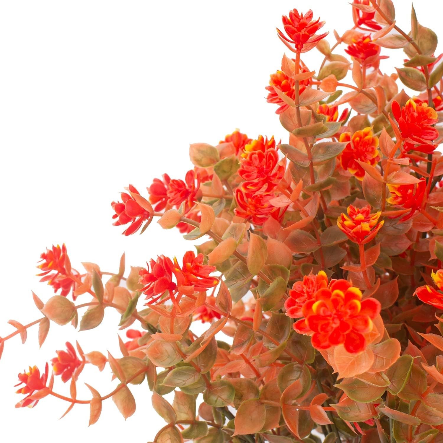 Artificial Fall Flowers UV Resistant Outdoor Autumn Plants for Home Decor