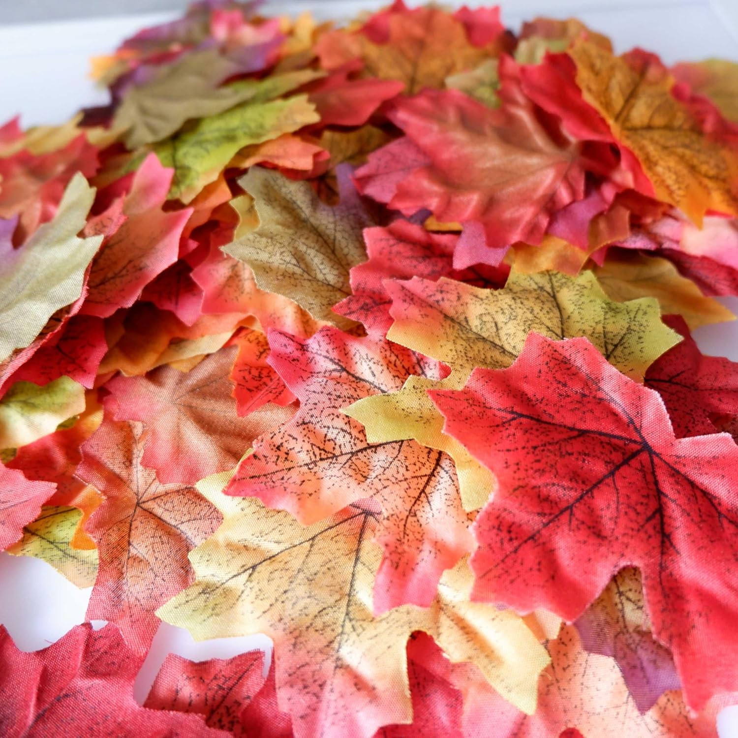 Separated Fake Fall Leaves Artificial Autumn Maple Leaf Room Decor for Home Part