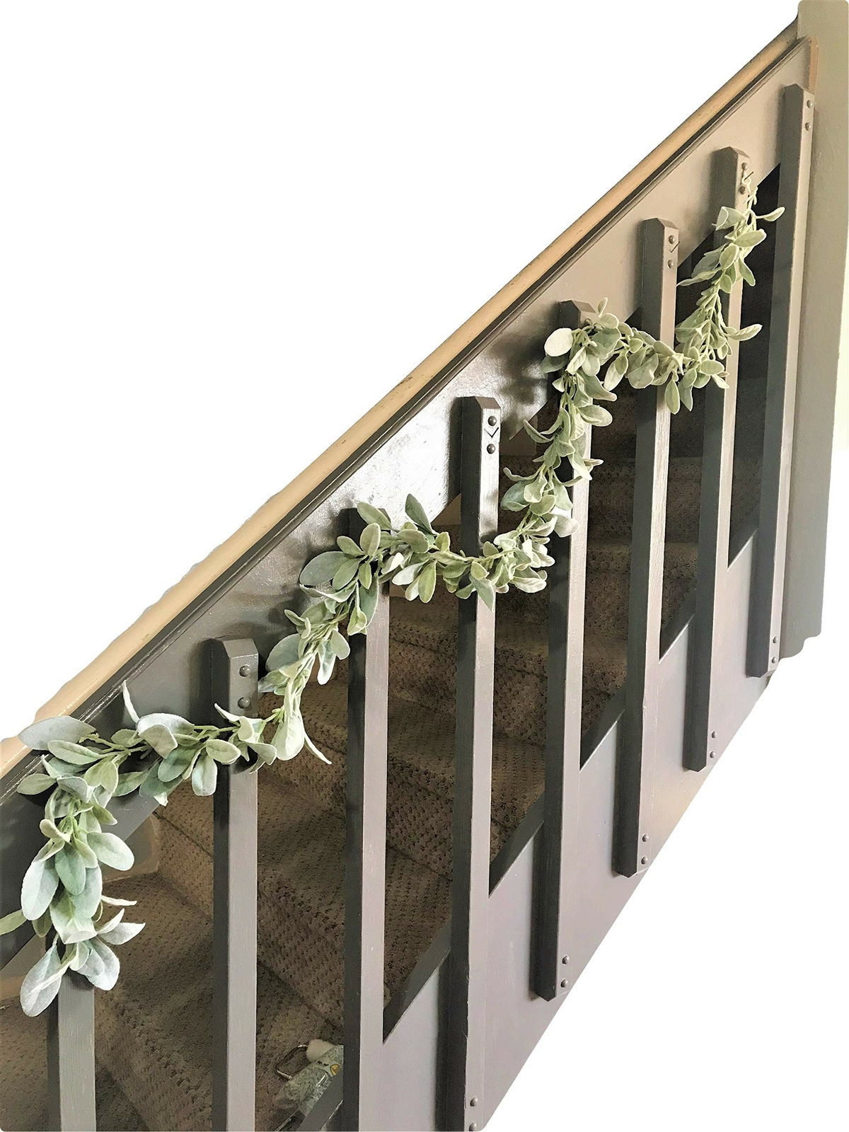 Lambs Ear Garland 6 Feet Soft Fuzzy Artificial Greenery Wedding Holiday Decor