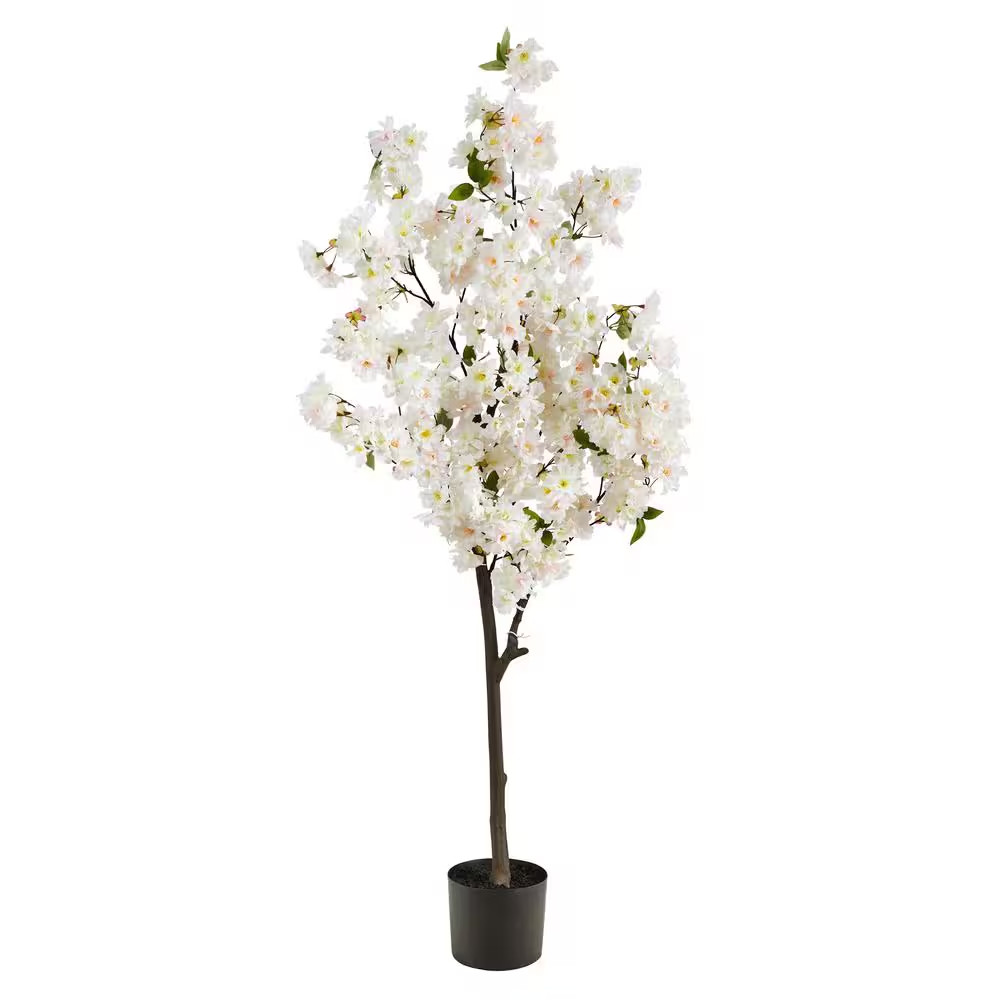 5 Ft. White Cherry Blossom Artificial Tree