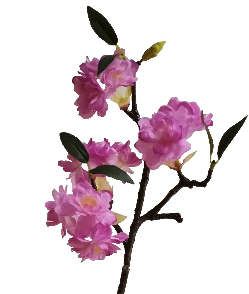 (4 pcs) Natural Lavender Cherry Blossom 16″ Branch Sakura Silk Flower Home Decor
