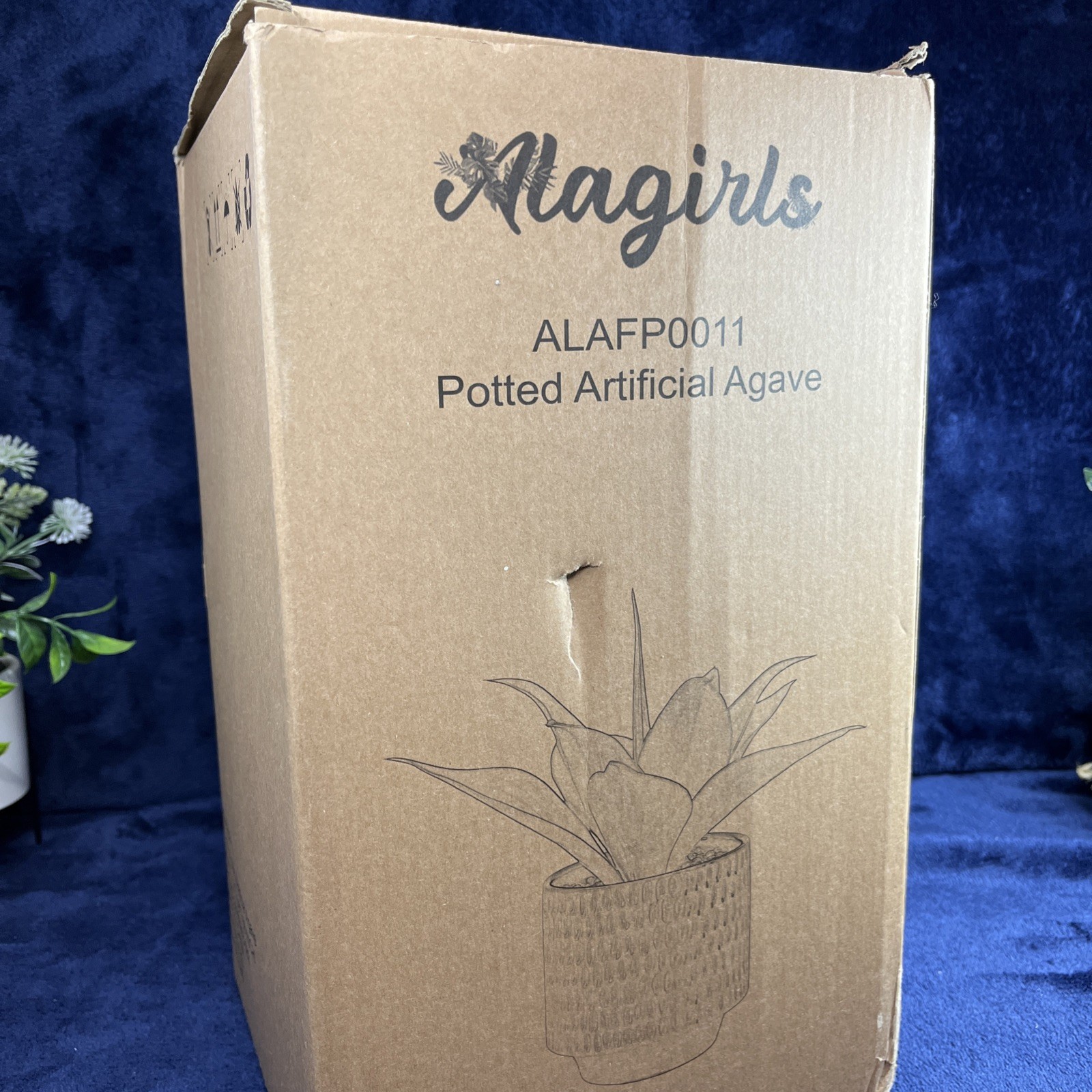 Potted Artificial Agave Plant -Alagirls (ALAFP0011) Indoor Outdoor Home Decor