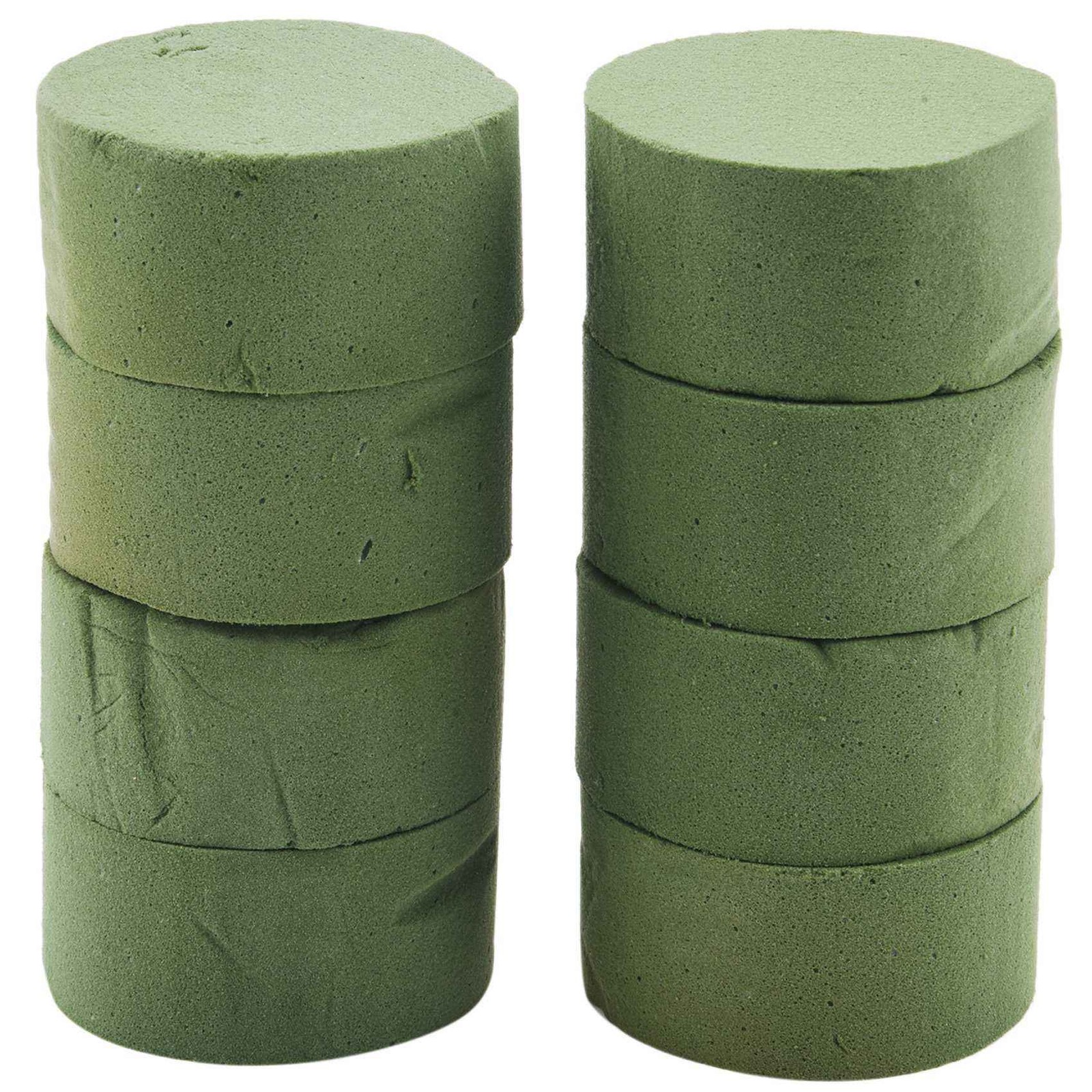 8 Pack DIY Flower Arrangement Kit Green Round Wet Floral Foam, Wedding8811