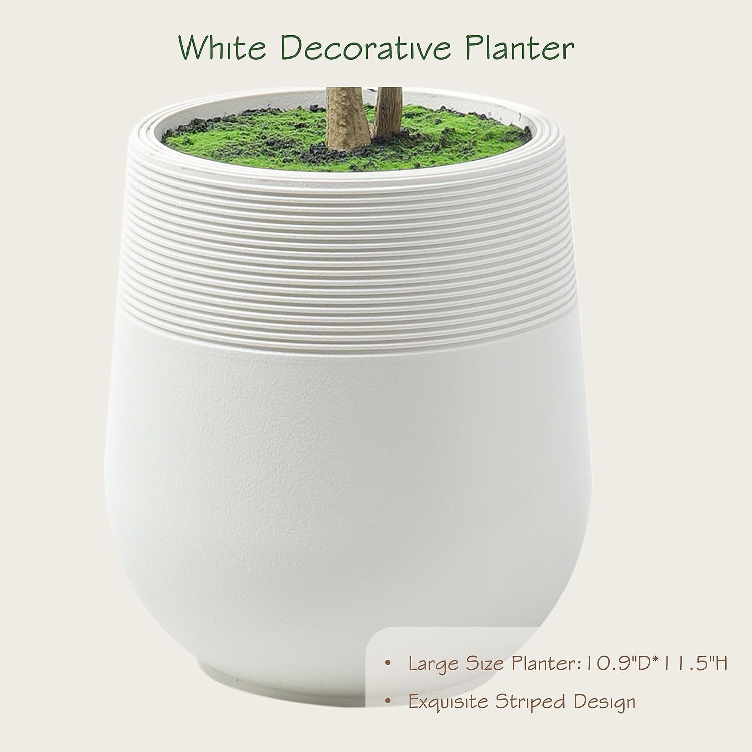 6ft Minimalist Artificial Citrus Tree with Large Exquisite Planter 72in Faux