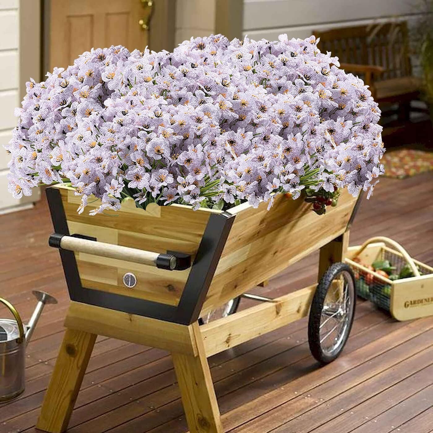 Realistic Faux Silk Flowers – 20 Bundles for -Round Indoor & Outdoor Delight
