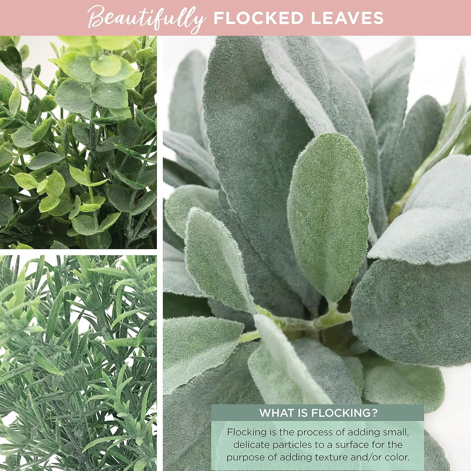 3 Motivational Faux Plants for Desk – Rose Gold Decor for Office – Small Home Ac