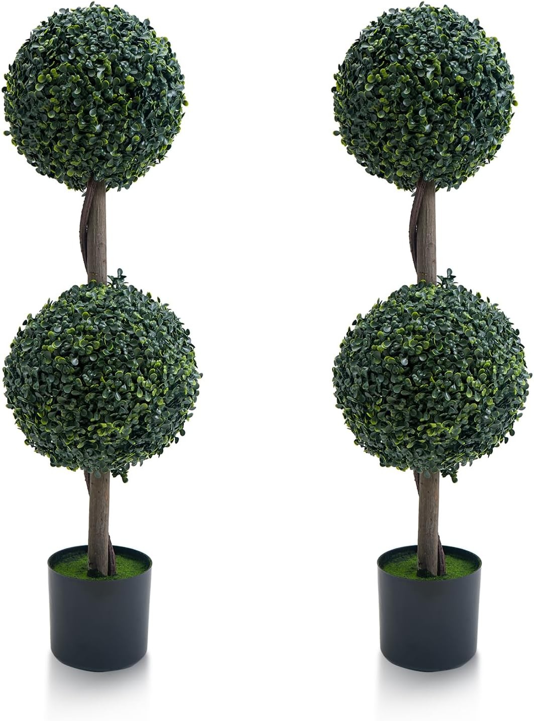 GARVEE Faux Milan Ball Artificial Tree Maintenance Free Indoor Outdoor Decor