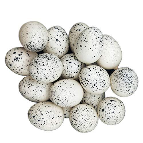 pcs Artificial Bird Eggs Craft for Home Decor Garden Ornaments Speckled Fake 20