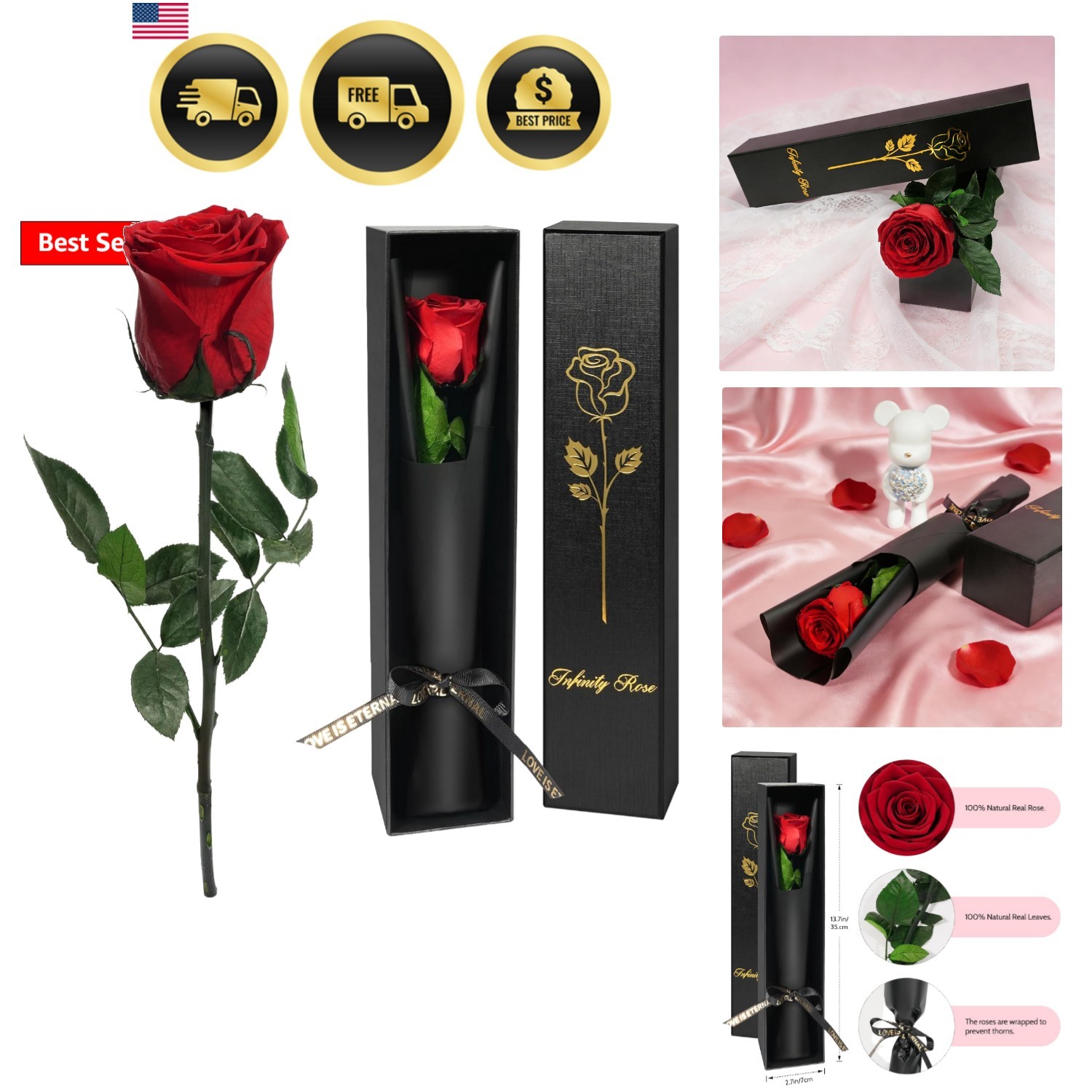 Preserved Flowers Rose Gifts for Women Mom, Mothers Day Rose Flower Gifts for…