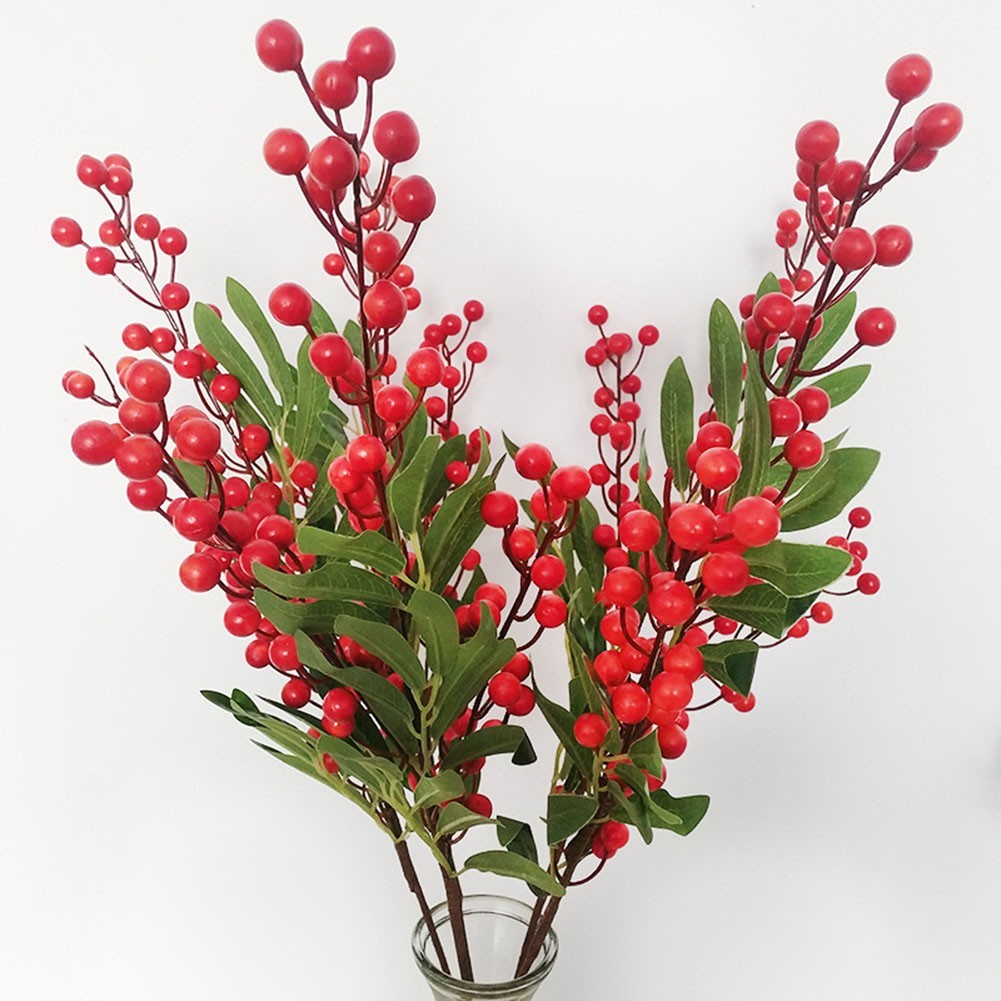 Eye catching Simulated Fruit Blueberry Berry Branch for Office Enhancement