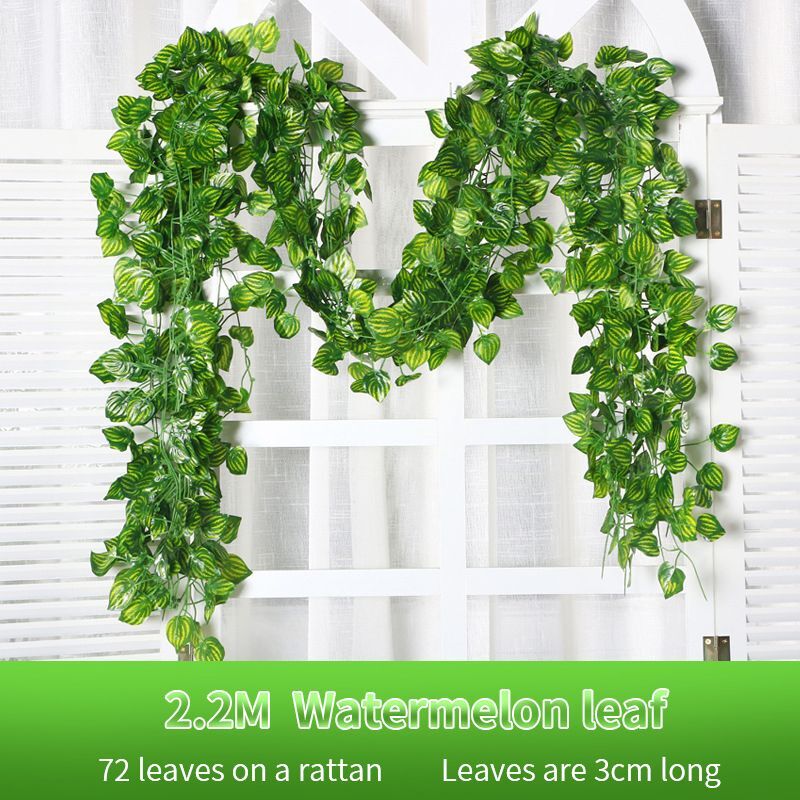 2.2m Artificial Ivy Leaves Garland Vine Creeper Plant Home And Garden Decor NEW