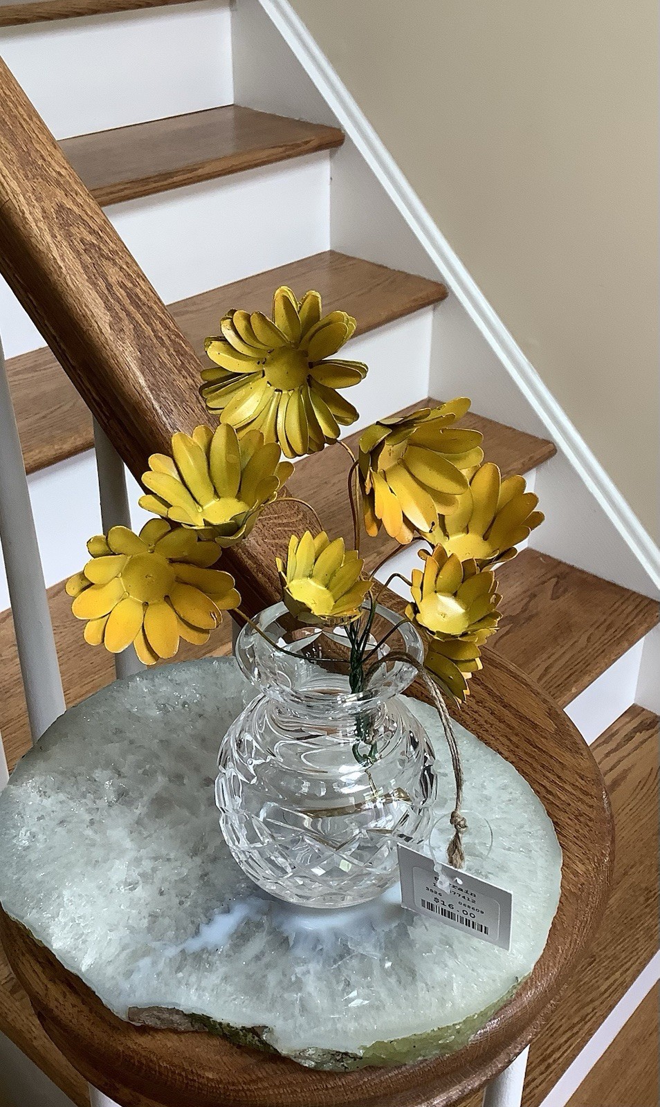 Terrain Iron Metal Daisy Flower Bunch, NWT (vase not included)