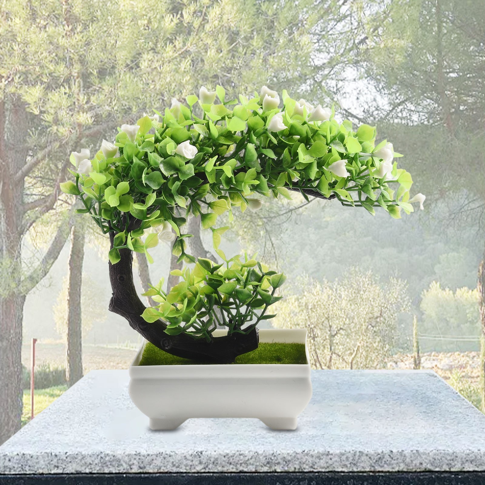 Fake Artificial Pot Plant Bonsai Potted Flowers Home Office Garden Display Decor