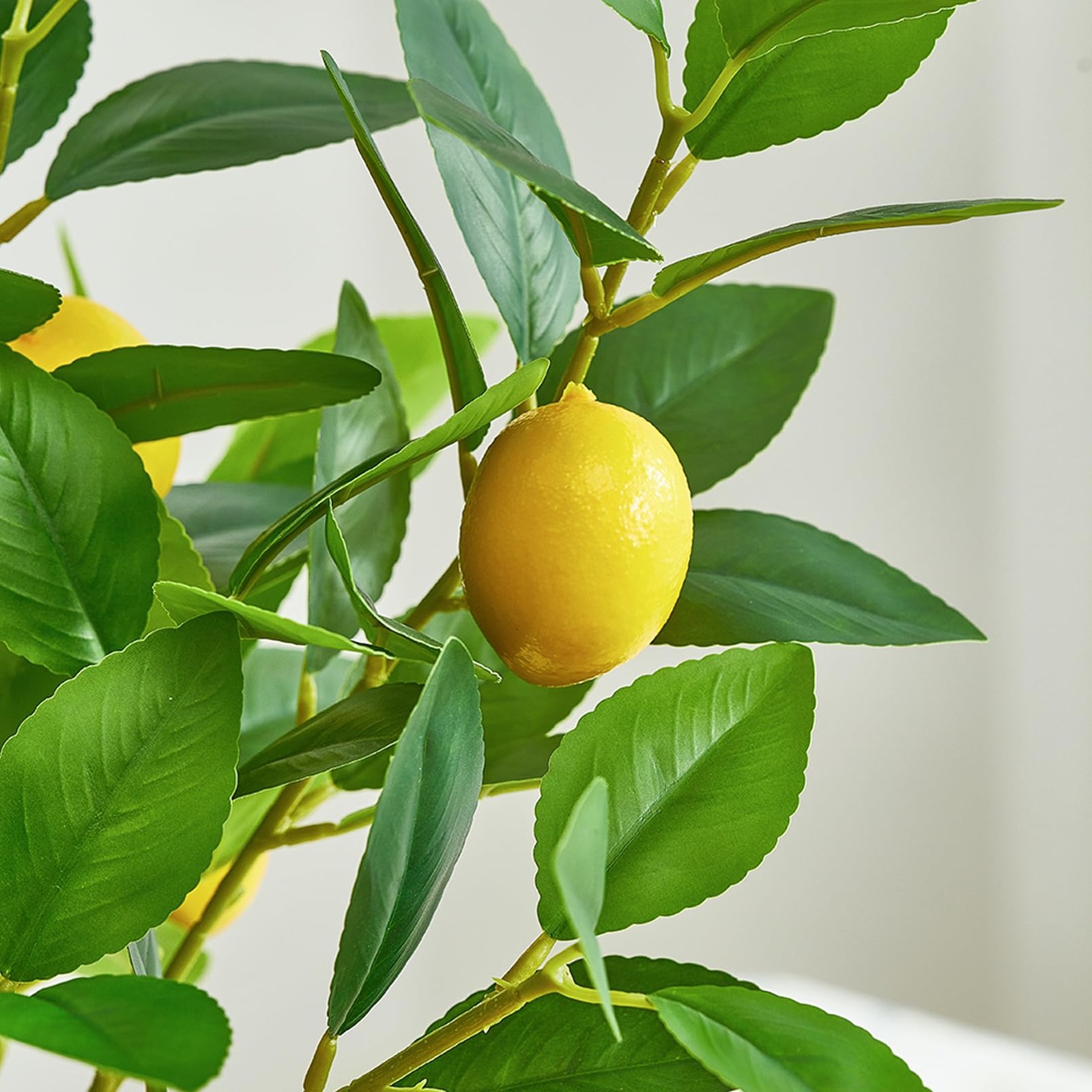 3 PCS 18 Inch Artificial Lemon Branches Fake Fruit Picks Tree Decor