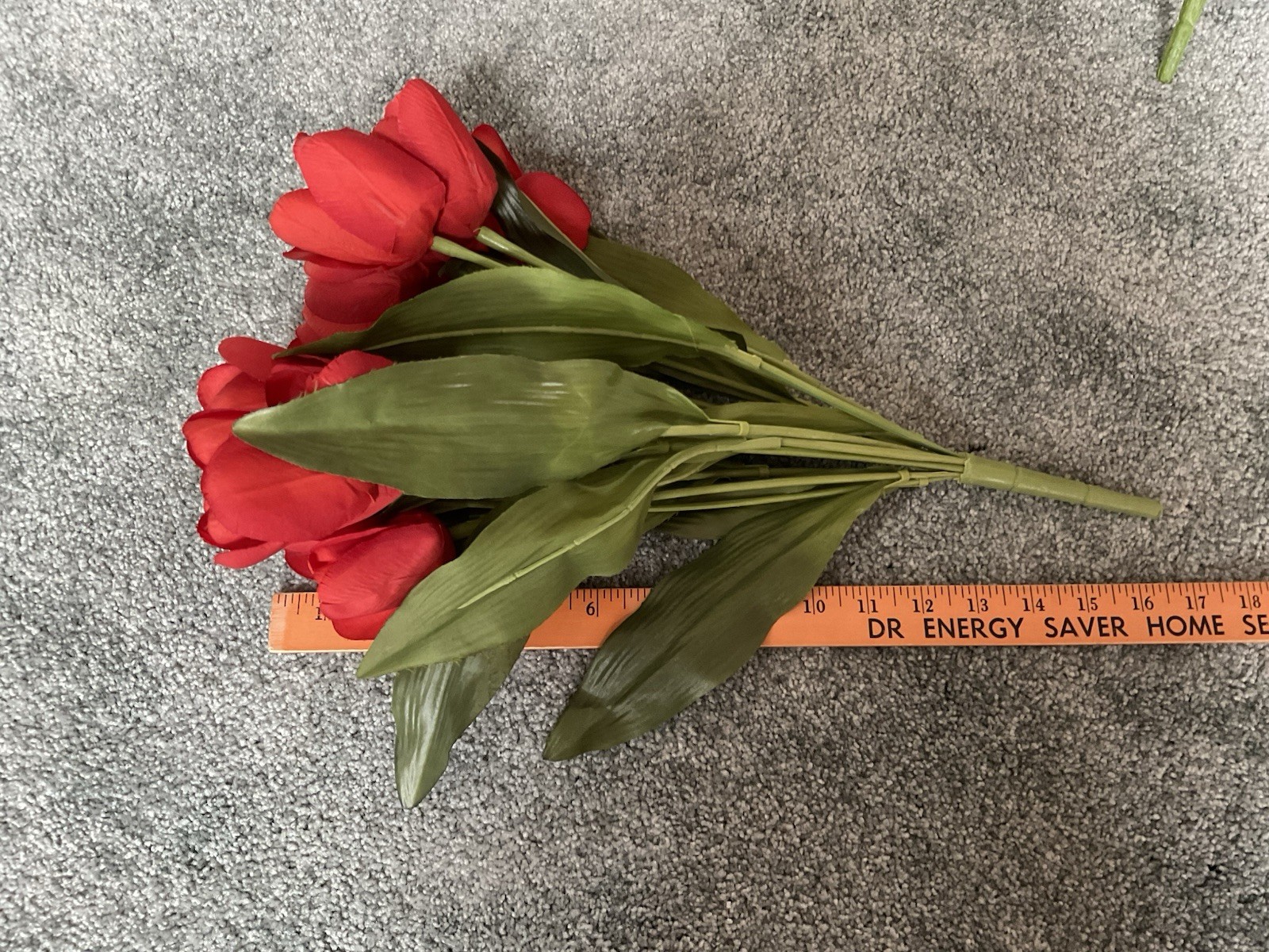 (4) Artificial Spring Flower Tulip Bouquets ~ Purple/Red/White/Pink ~ Decor
