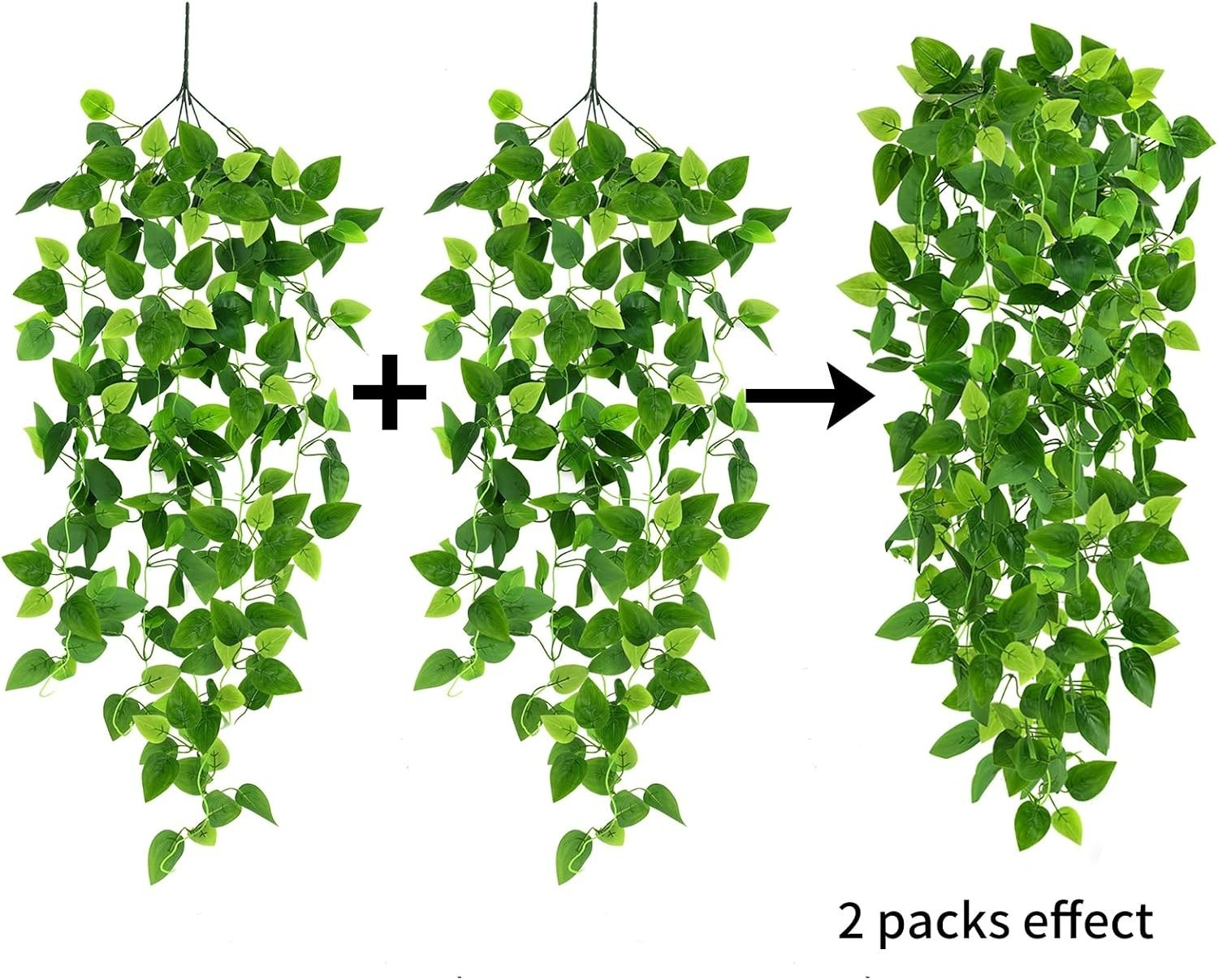 Realistic Waterproof 3.6ft Pothos Vines for Stunning Indoor & Outdoor Decor