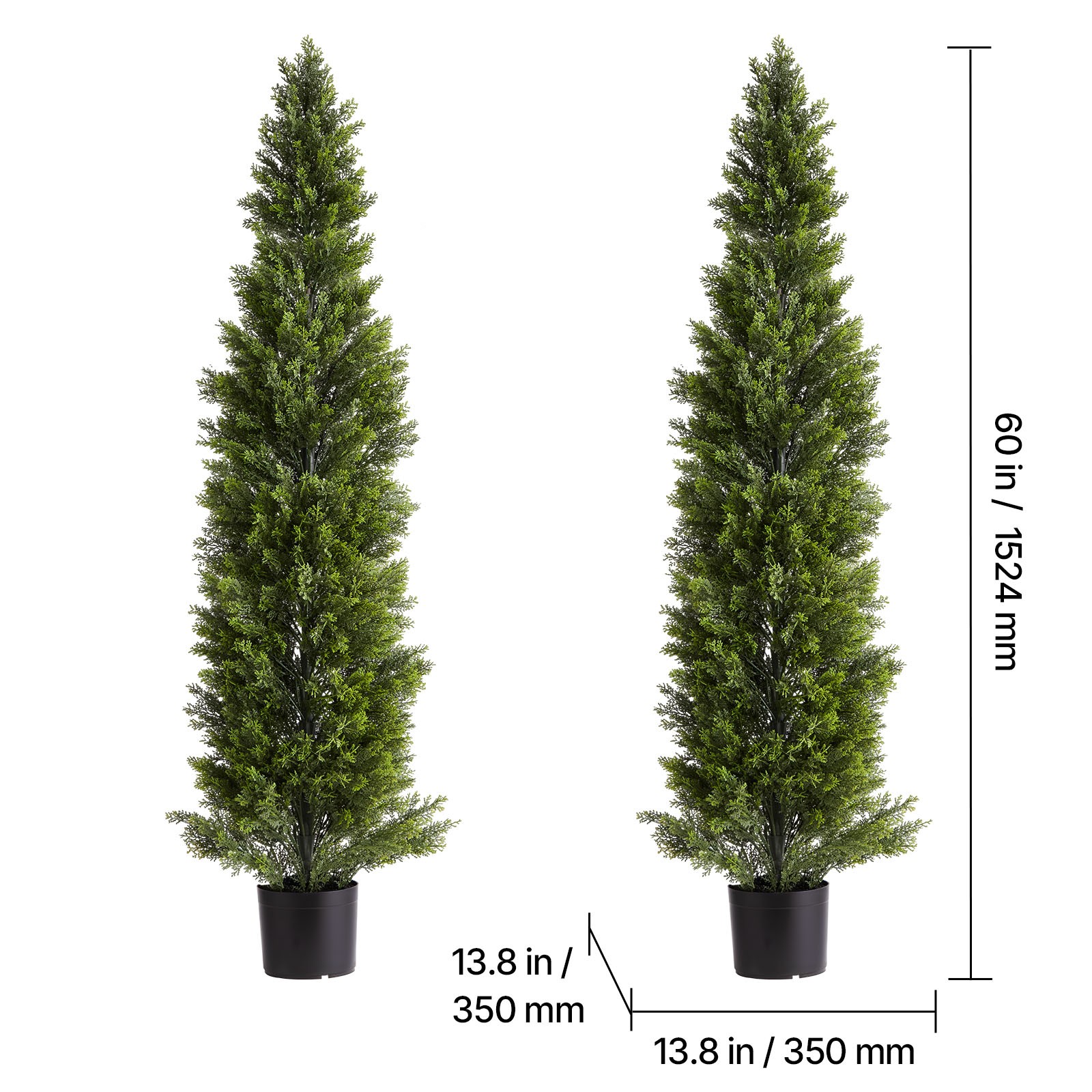 Uimoso 60-Inch Artificial Cedar Tree for Patio and Backyard Decoration