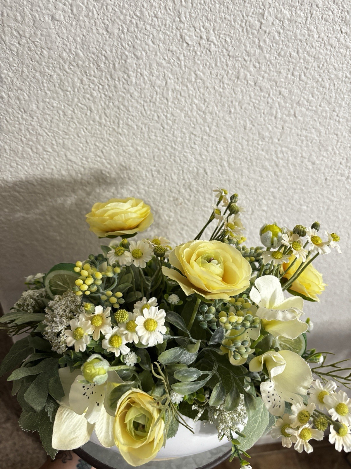 Handmade Yellow Spring Citrus Table Centerpiece