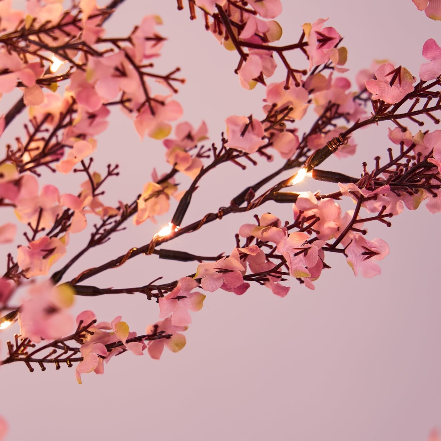 6FT Lighted Cherry Blossom Tree with 171 Warm White Lights, Artificial Sakura…