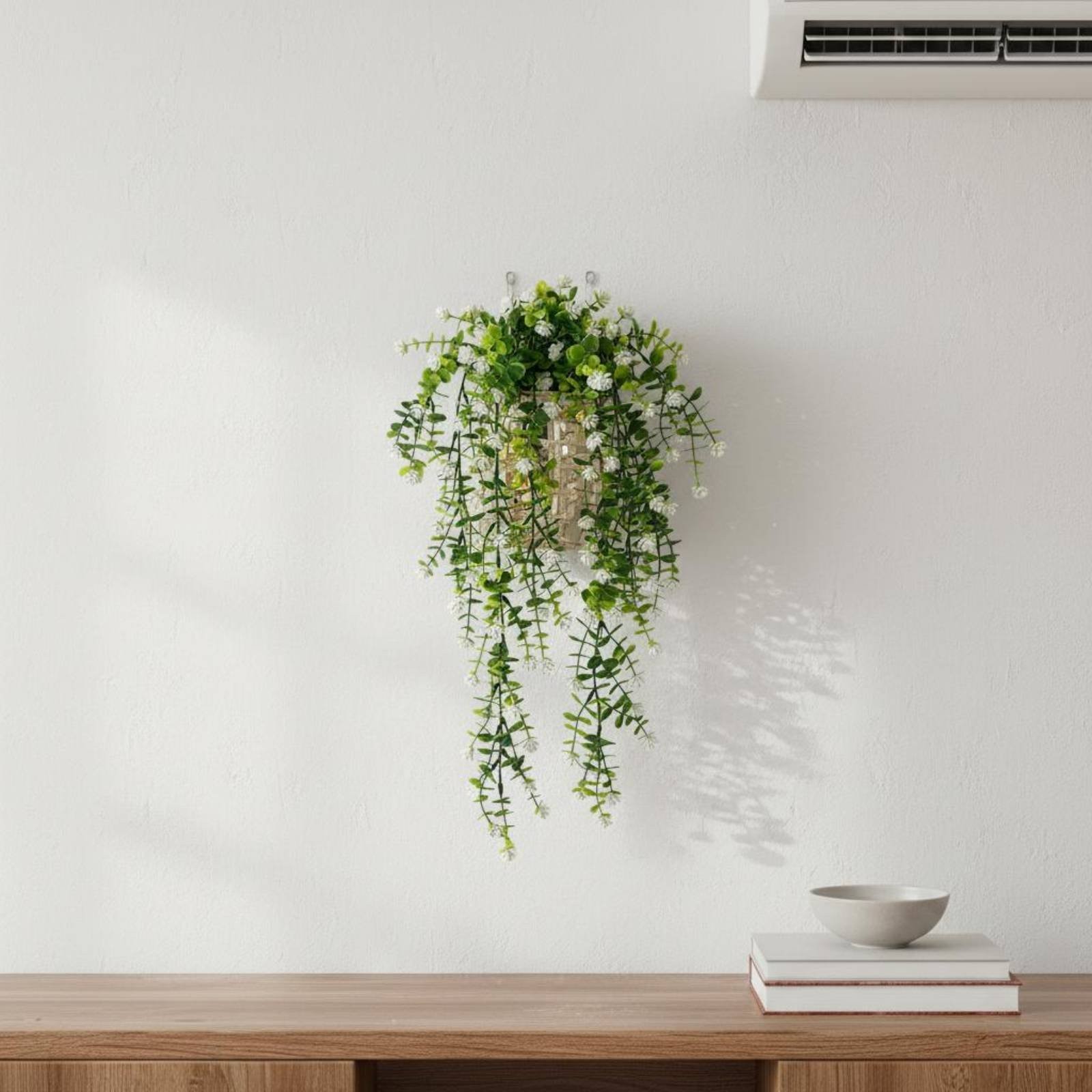 Hanging Flower Trailing Greenery Realistic Appearance Artificial Eucalyptus