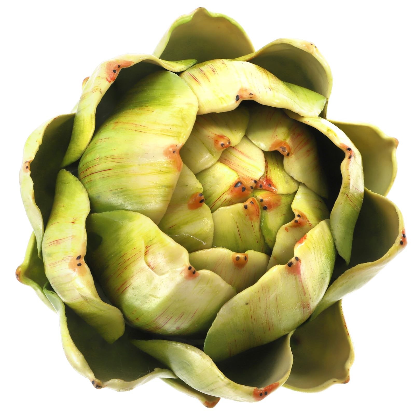 6 Pack Large Green Artificial Artichokes – Faux Vegetables for Home, Kitchen, We