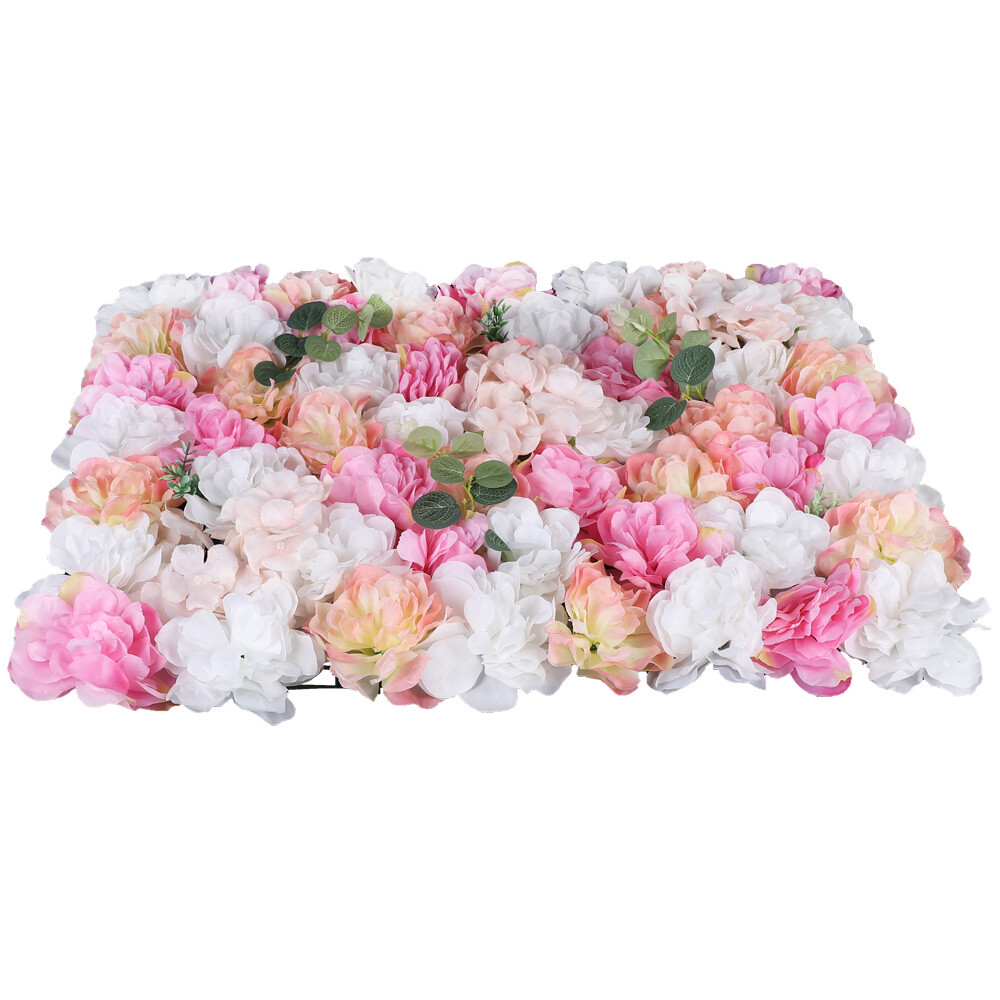 12Pcs Flower Wall Panels Artificial Flower Panels Fake Flower Wall Decoration