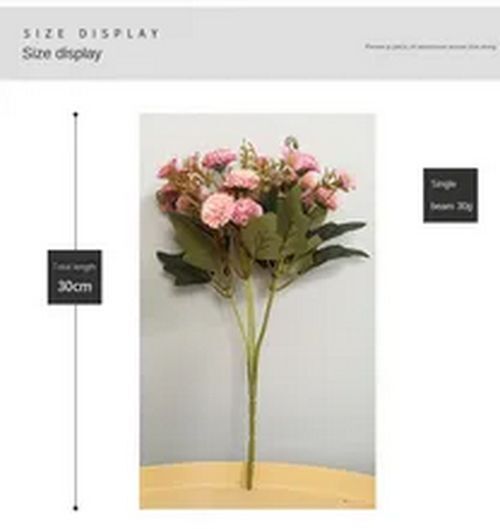 Artificial Carnation Flower Ornament For House / Hotel And Garden Display Decor