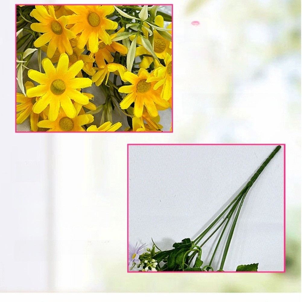 Silk Wild Chrysanthemum Faux Flowers 6 Branches 34cm for Event Styling
