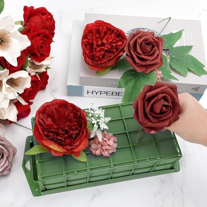 4 piezas de jaula de espuma floral para flores con espuma floral para arreglos
