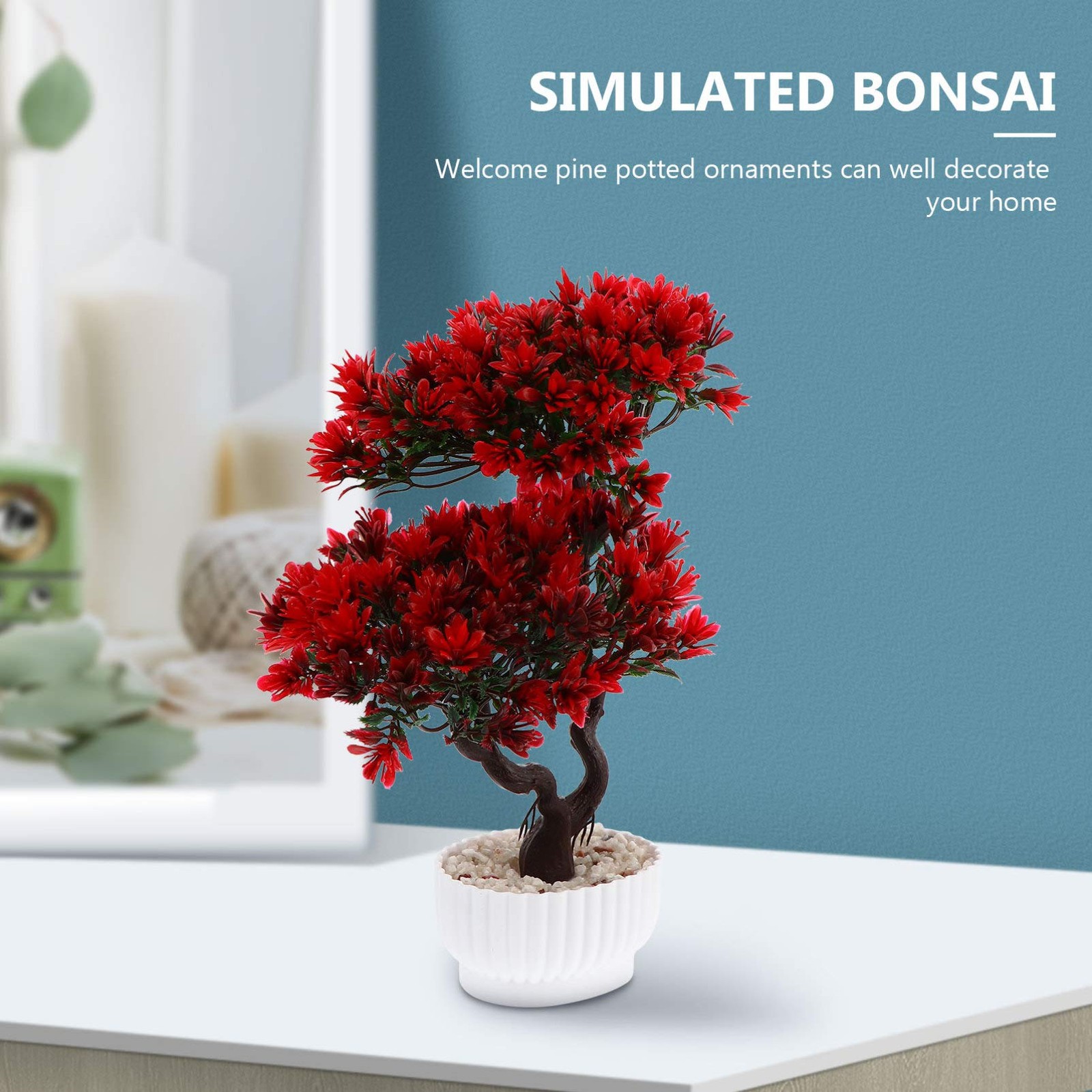 Fake Tree Artificial Bonsai Tree Plastic Fake Bonsai Tree Japanese Faux Potte…