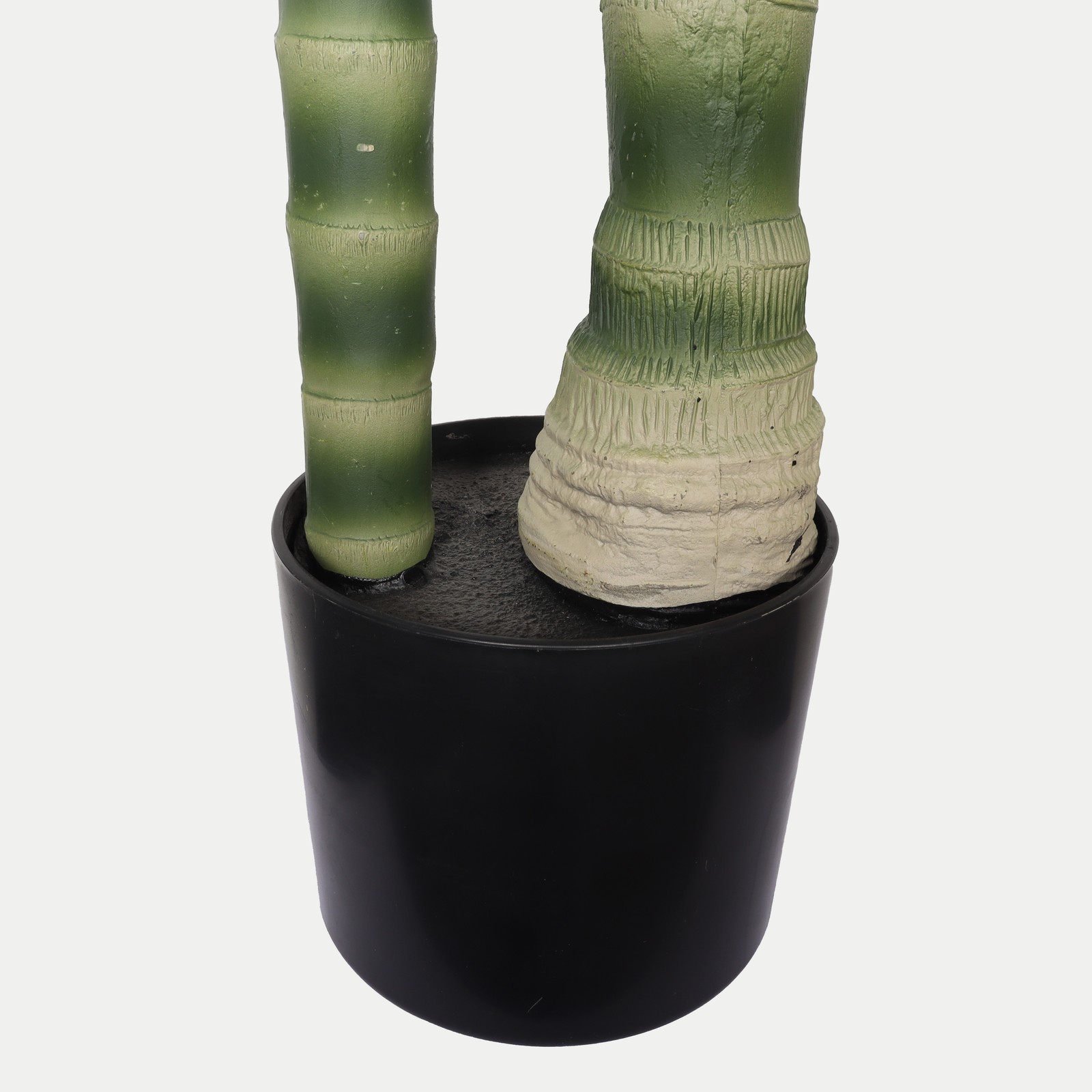 5FT Golden Cane Artificial Palm Tree with Black Plastic Pot Indoor Outdoor Decor