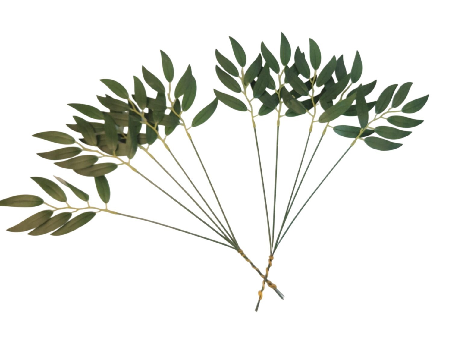 Willow Eucalyptus Stems 20 Pcs Faux Greenery Bulk Artificial Eucalyptus Wedding