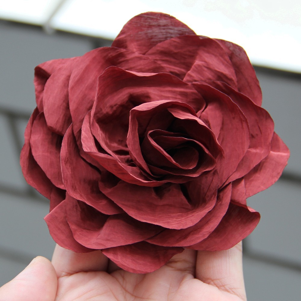 10cm Artificial Rose Flowers Heads Silk Fake Flowers for Home Dceor Wedding Deco