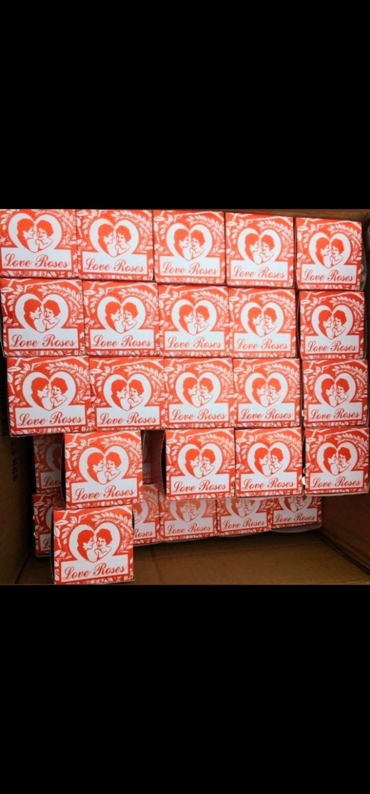Love Roses Glass Tube 144 pcs = 4 Box