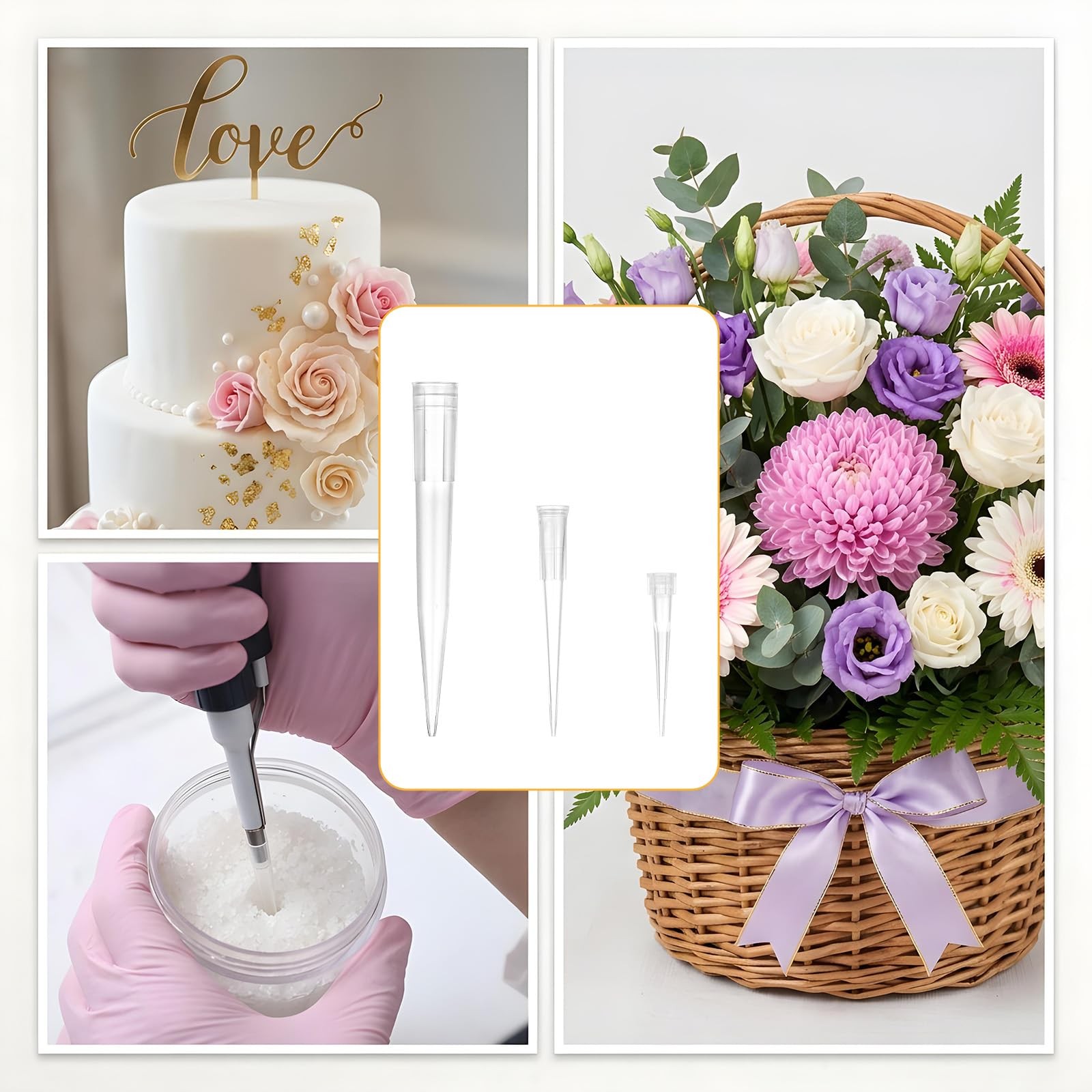 30 Pcs Floral Water Picks Flower Tubes for Fresh Flowers, Individual Floral W…