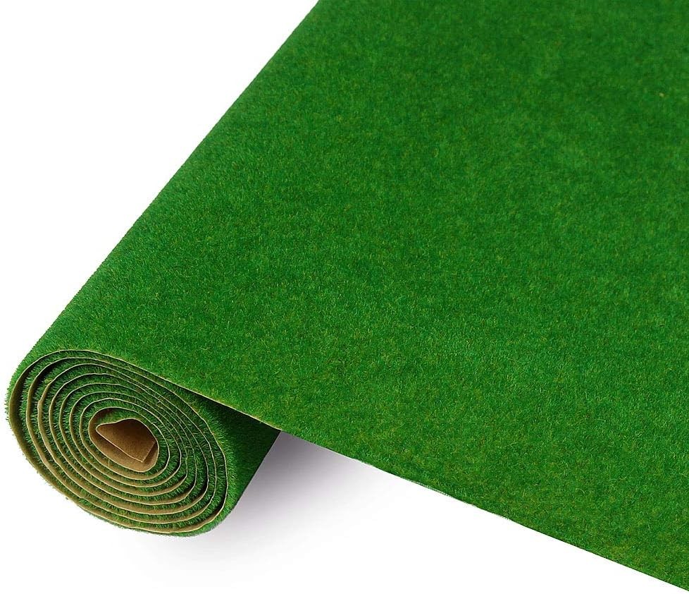 Realistic Model Grass Mat 40x100cm DIY Scenery Craft Mat for Train Layouts