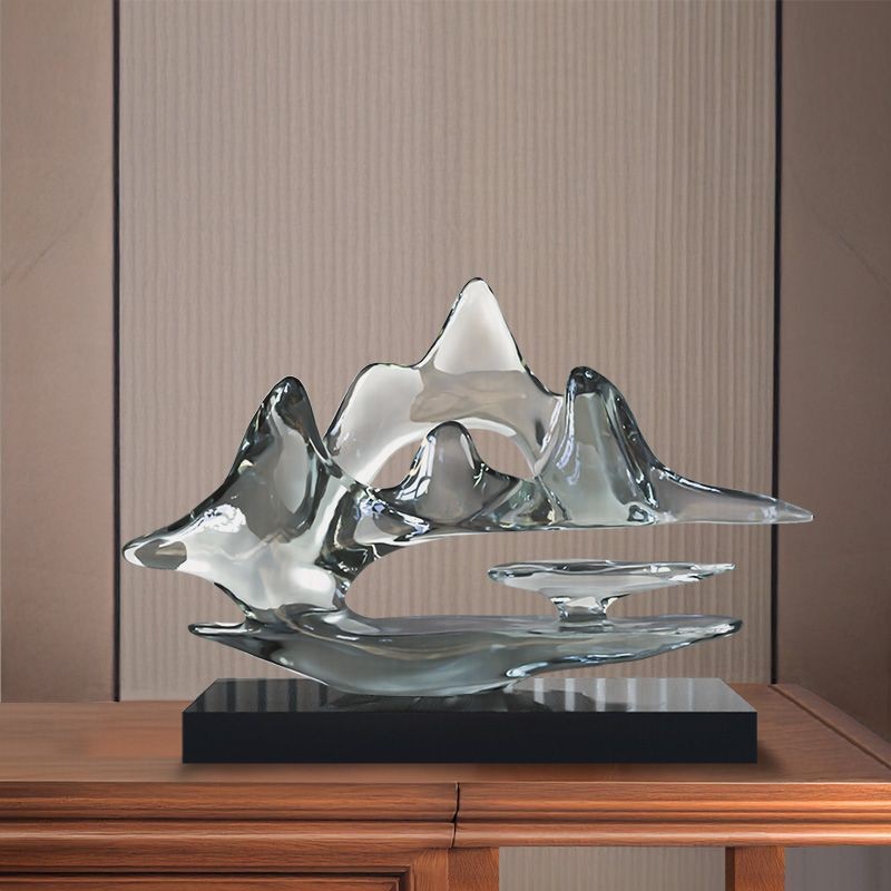 Chinese Landscape Decor Modern Rock Sculpture Home Office Gift Housewarming