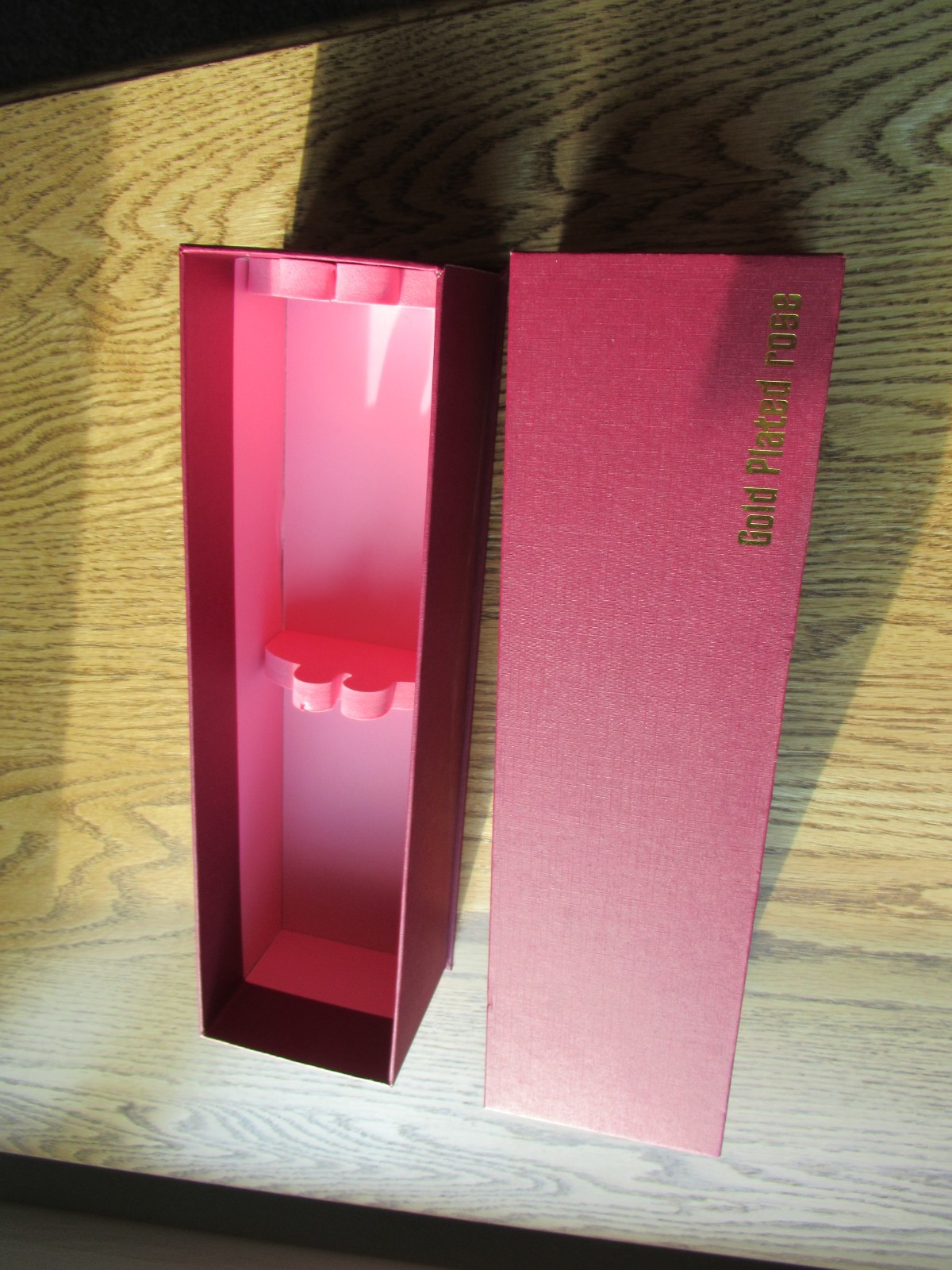 Lacquer Dipped 24k Gold Trimmed Real Preserved Red Rose 11″ Long
