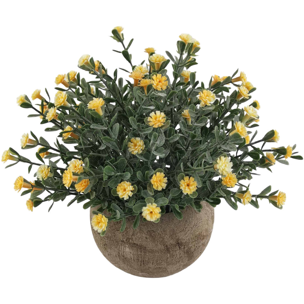 Fake Baby Breath Bonsai Plant for Living Room Office Decor Plastic 9.5x6x17cm