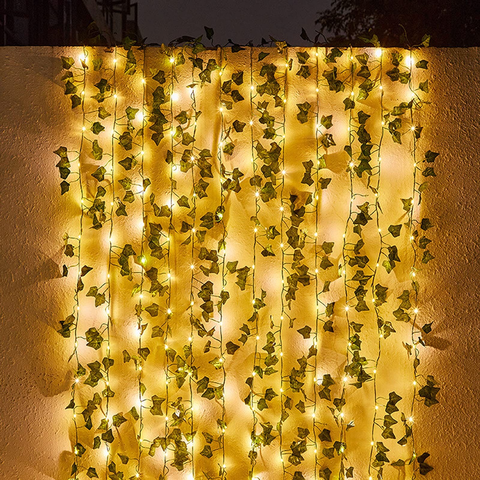 Contatto 41 Feet Solar String Lights with Waterproof LED Outdoor Decor, Artif…