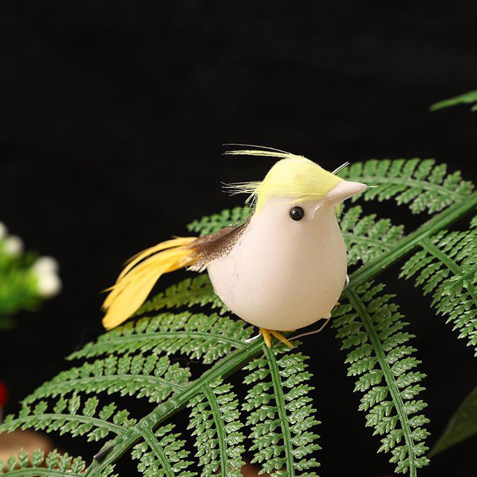 24 PCS Artificial Simulation Birds Fake Mini, Decorative Feather Model Crafts