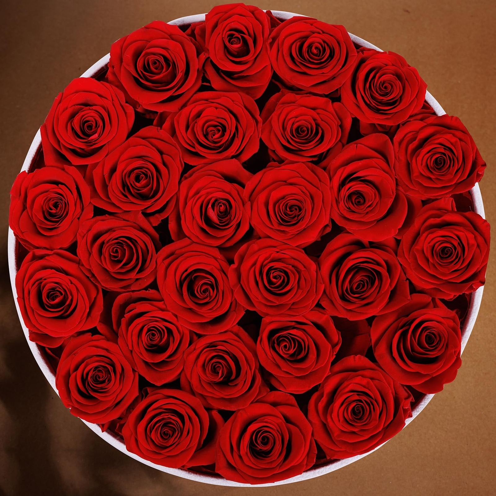 Forever Real Roses in Suede Box – 27-Piece Roses in a Luxury Box – Real Prese…