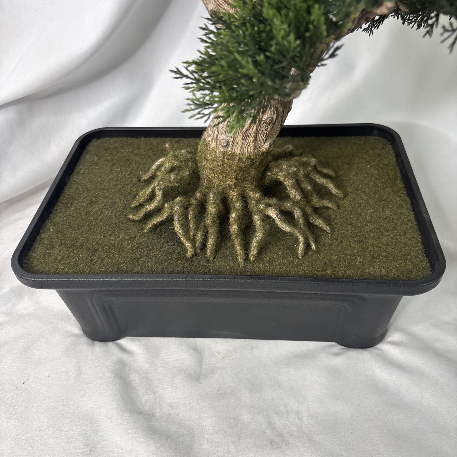 24” Nearly Natural Cedar Bonsai Tree Artificial Silk Plant Indoor Outdoor Zen